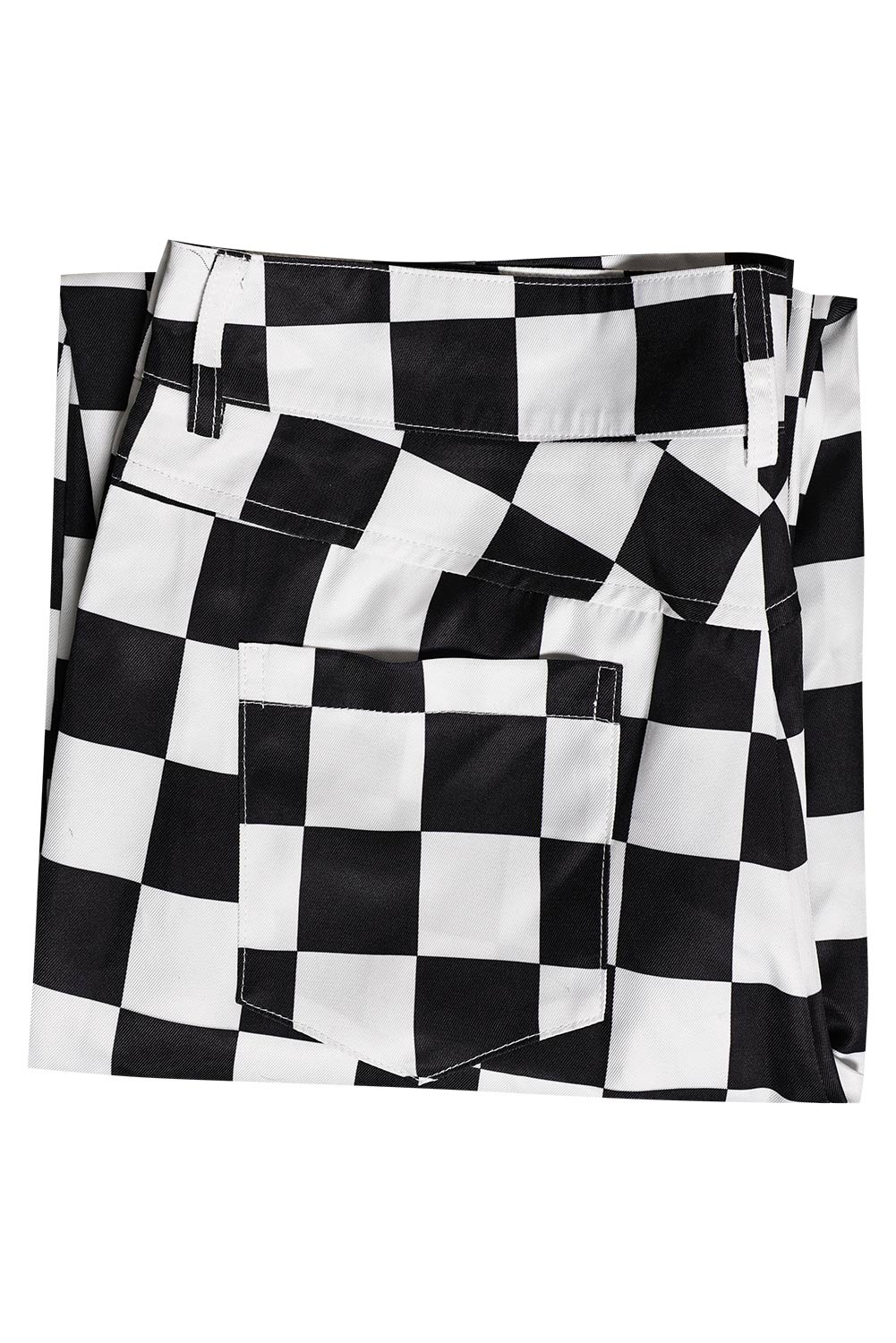 70S Men's Checkerboard Sequin Flared Pants For Disco Halloween Party