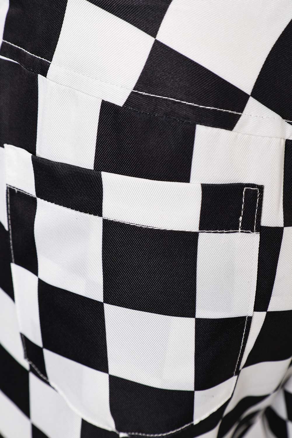 70S Men's Checkerboard Sequin Flared Pants For Disco Halloween Party