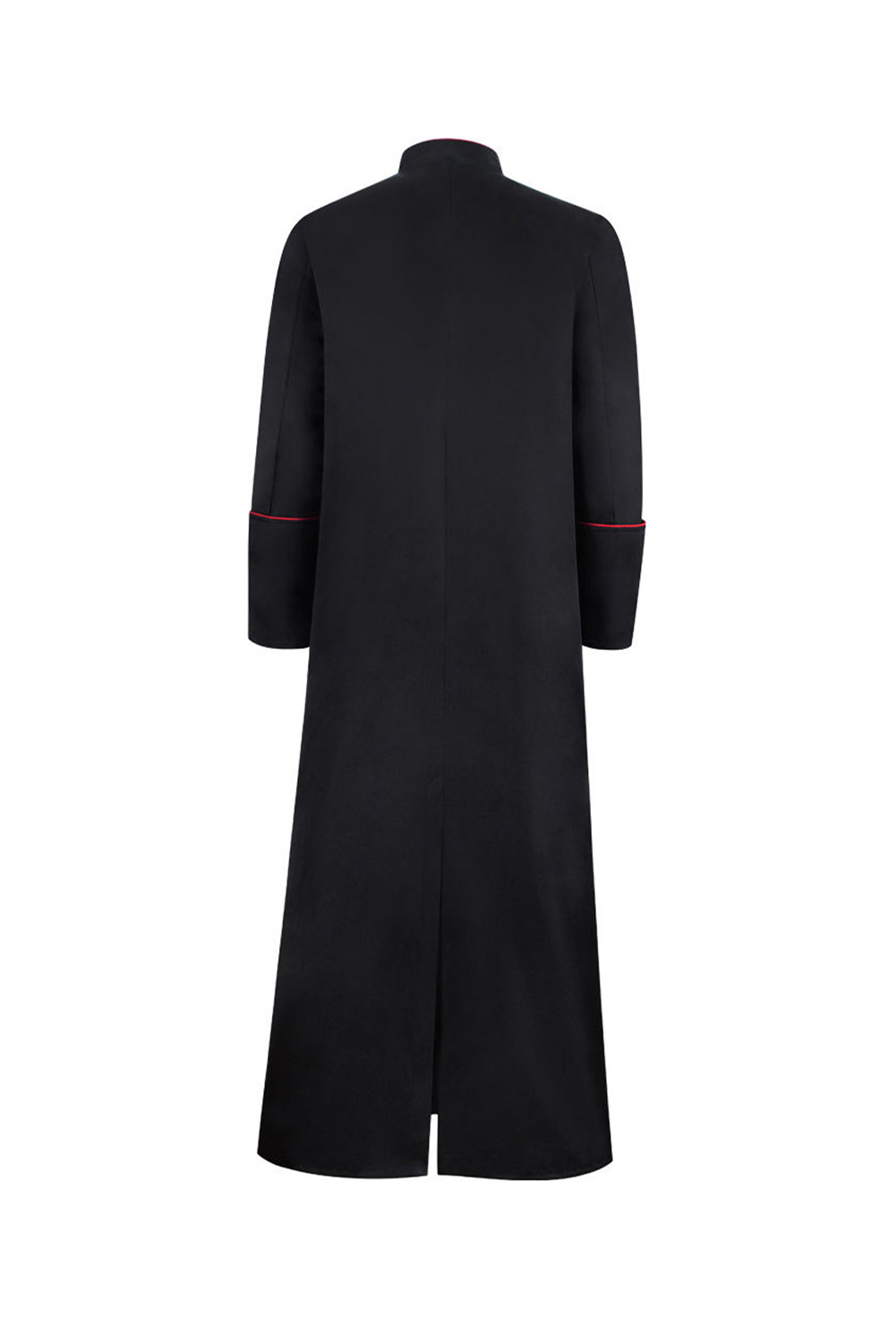Medieval Christian Friar Priest Halloween Black Long Coat