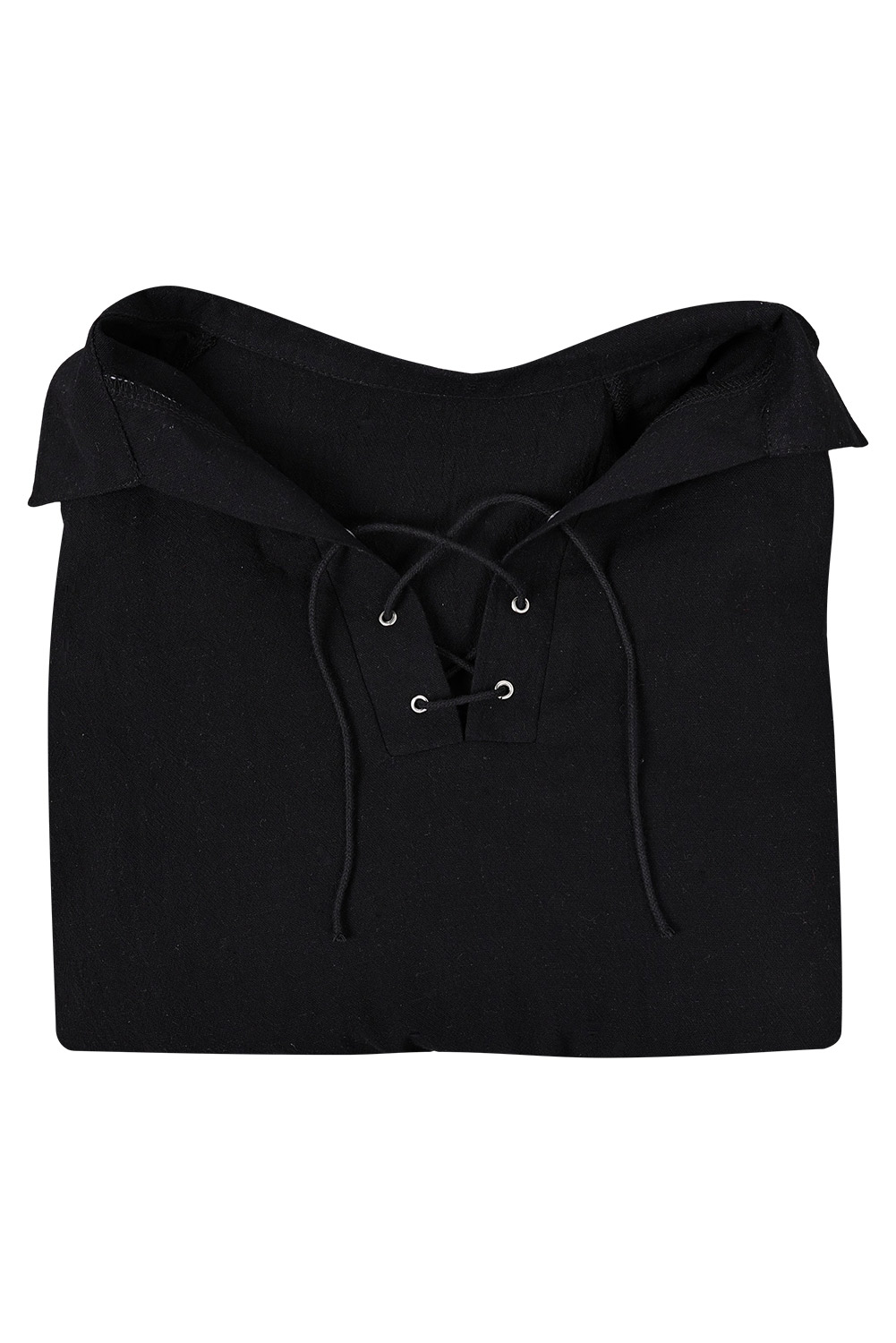 Men Medieval Pirate Solid Cotton Shirt Outfits Halloween Carnival Suit