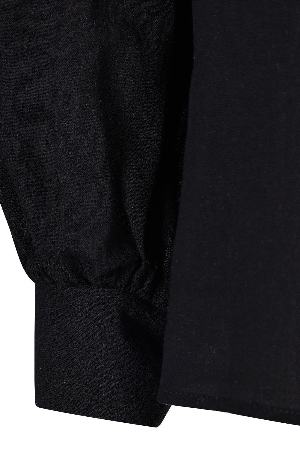 Men Medieval Pirate Solid Cotton Shirt Outfits Halloween Carnival Suit