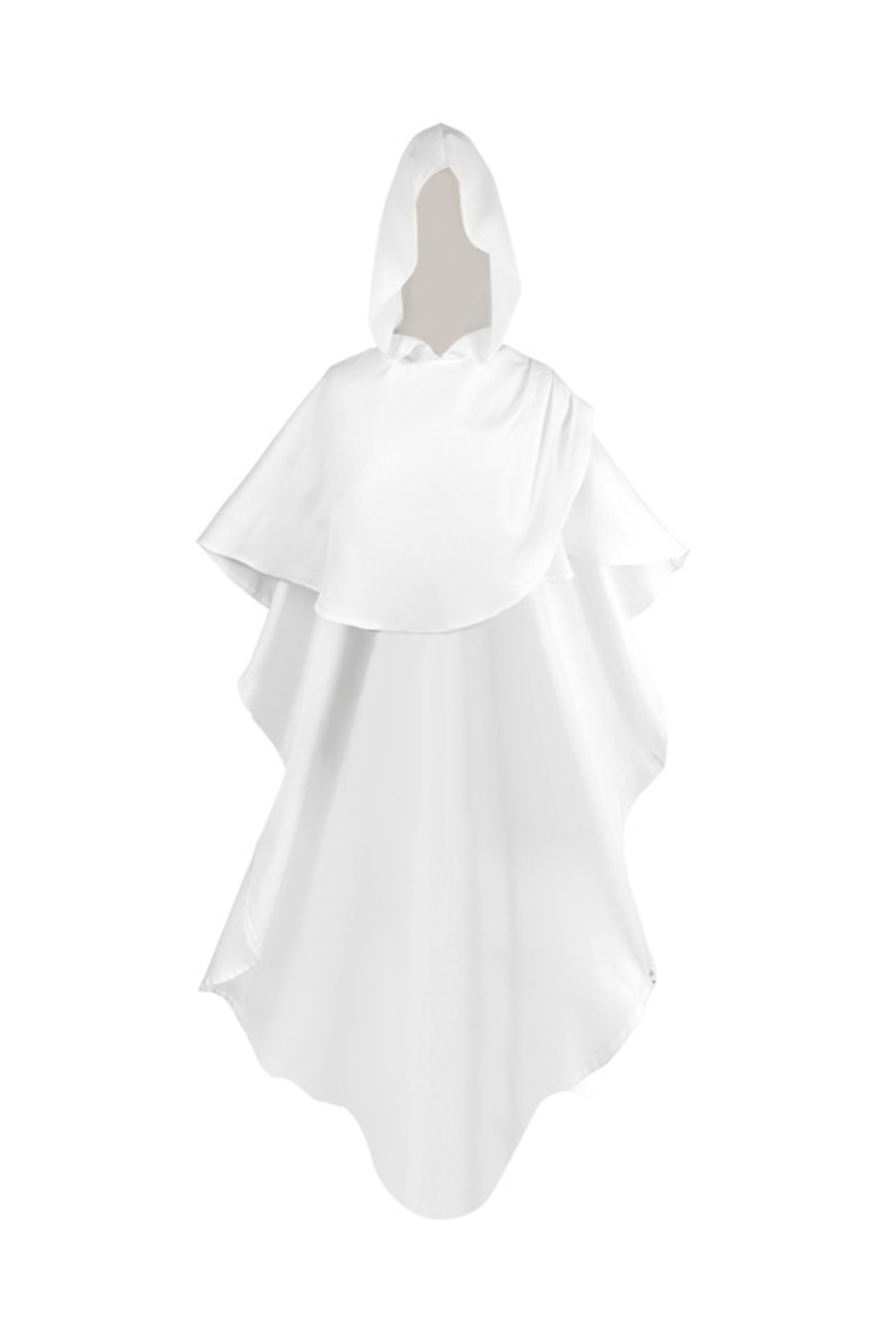 Retro Medieval Mid-Length Solid Hooded Cloak Cape Outfits Halloween Party Suit