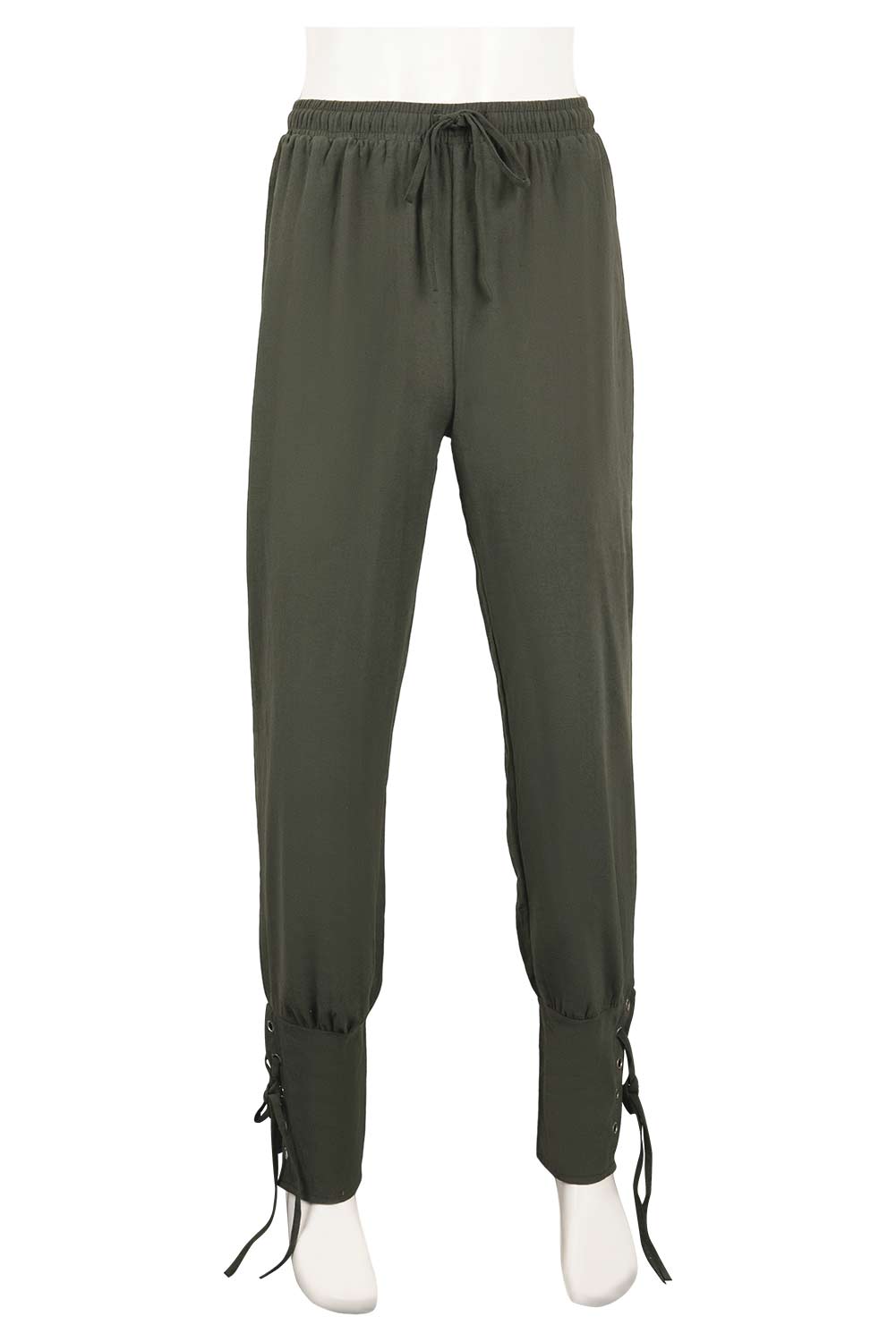 Retro Medieval Pirate Men Halloween Ankle Banded Slim-fit Trousers Pants