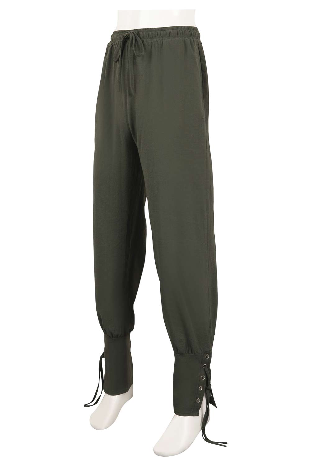 Retro Medieval Pirate Men Halloween Ankle Banded Slim-fit Trousers Pants