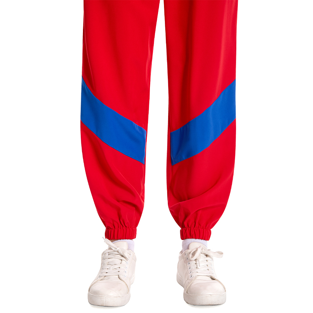 Retro Sequin Red Sportswear 6 Piece Set Outfits Halloween Carnival Suit