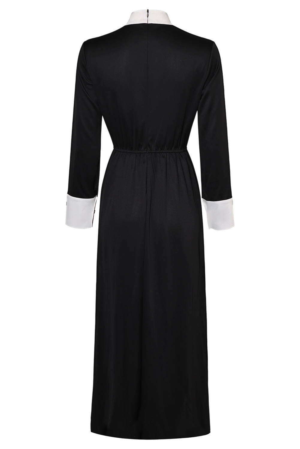 Women Nun Cosplay Medieval Robe 4 Pieces Set Halloween Church Suit