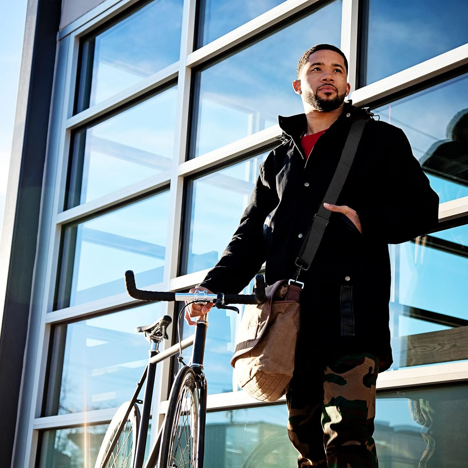 NATURE PIONEOR Universal Shoulder Strap Replacement, Thick Pad Strap with Metal Hook