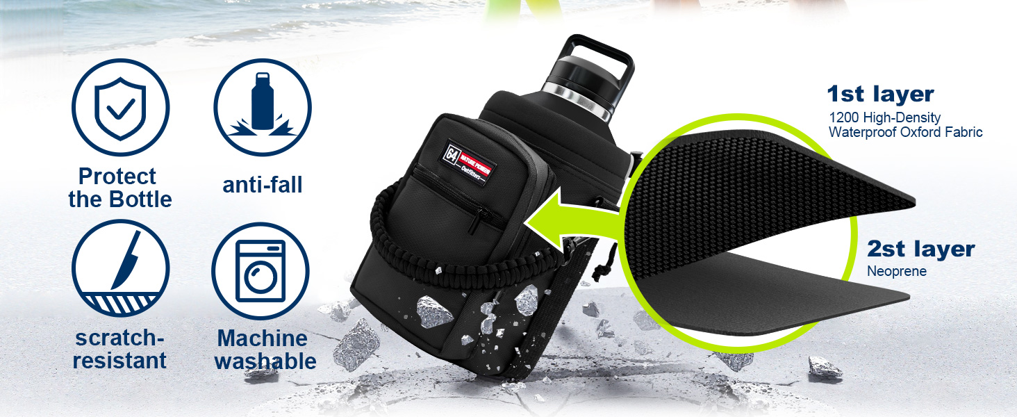 64oz water bottle holder