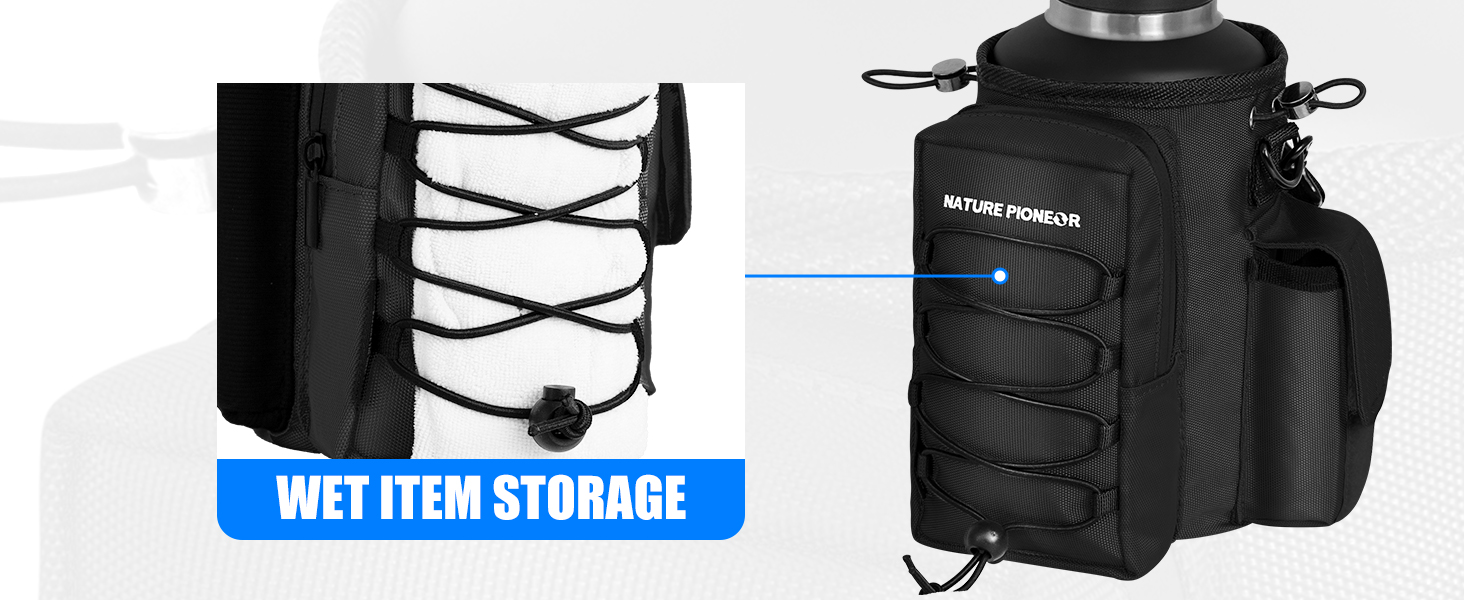 water bottle holder with strap