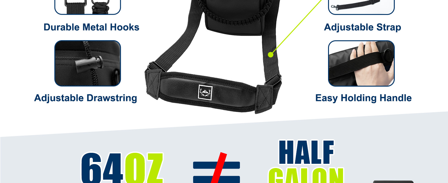 64oz water bottle holder