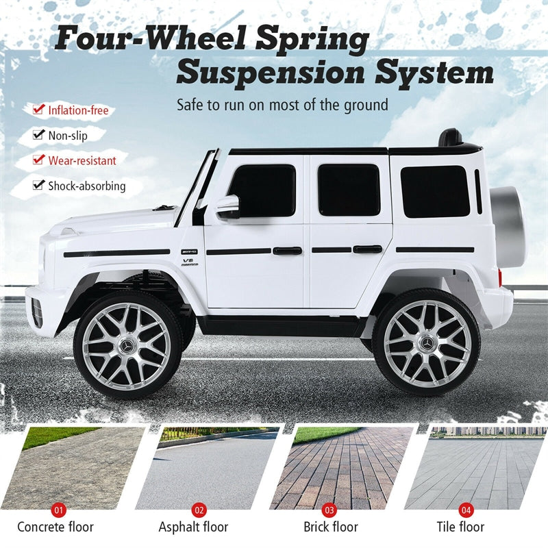 12V Battery Powered Vehicle License MercedesBenz G63 Children Ride in