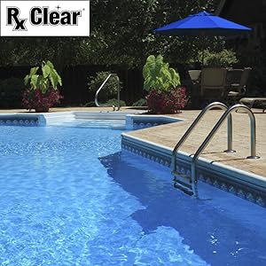 Rx Clear chemicals leads to crystal clear swimming pool water for a more pleasurable swim