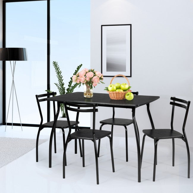 5 Pcs Small Apartment Dining Table Set
