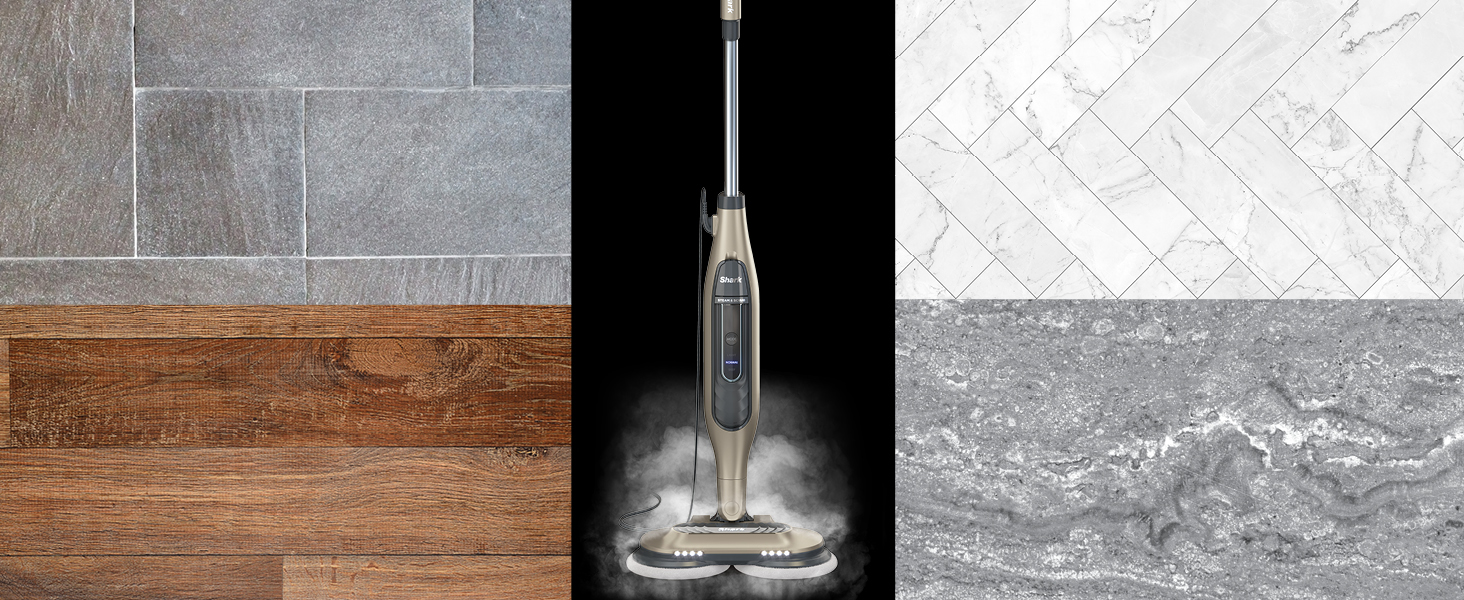 shows that the steam mop is safe for all sealed hard floors