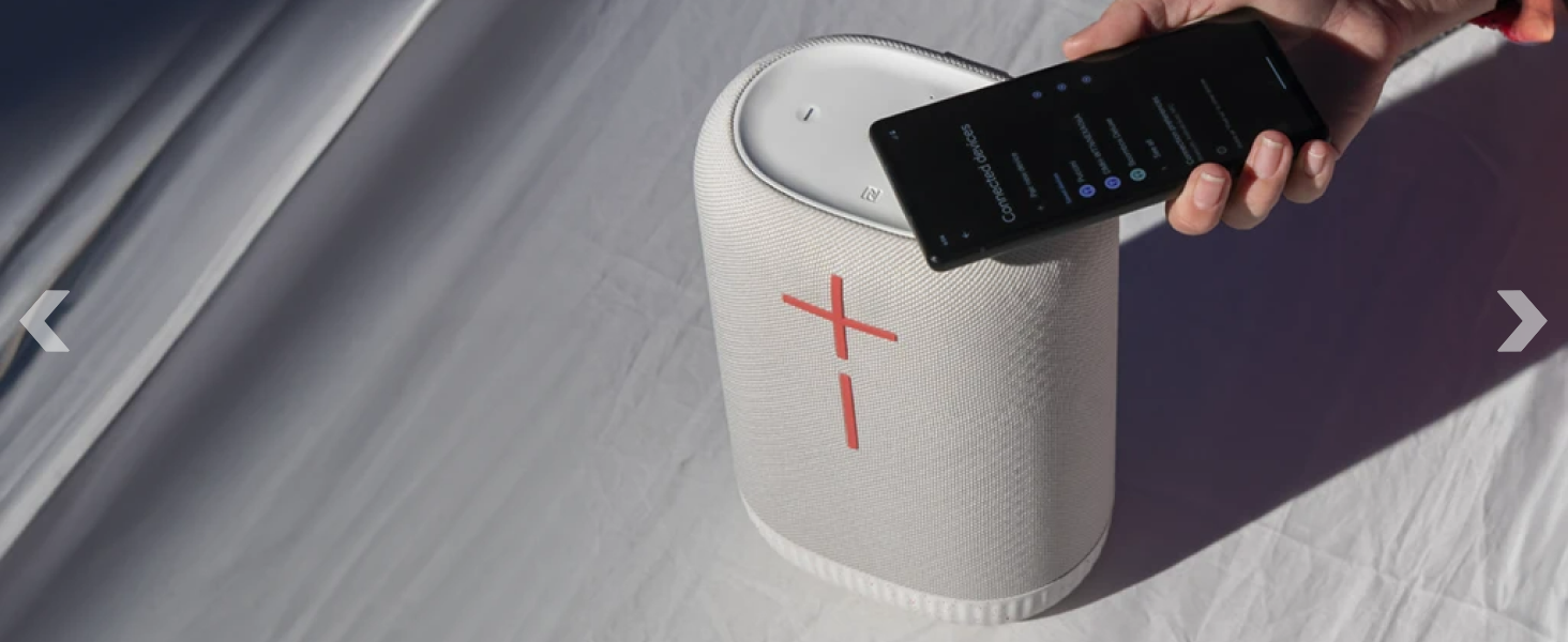 epicboom wireless portable white speaker