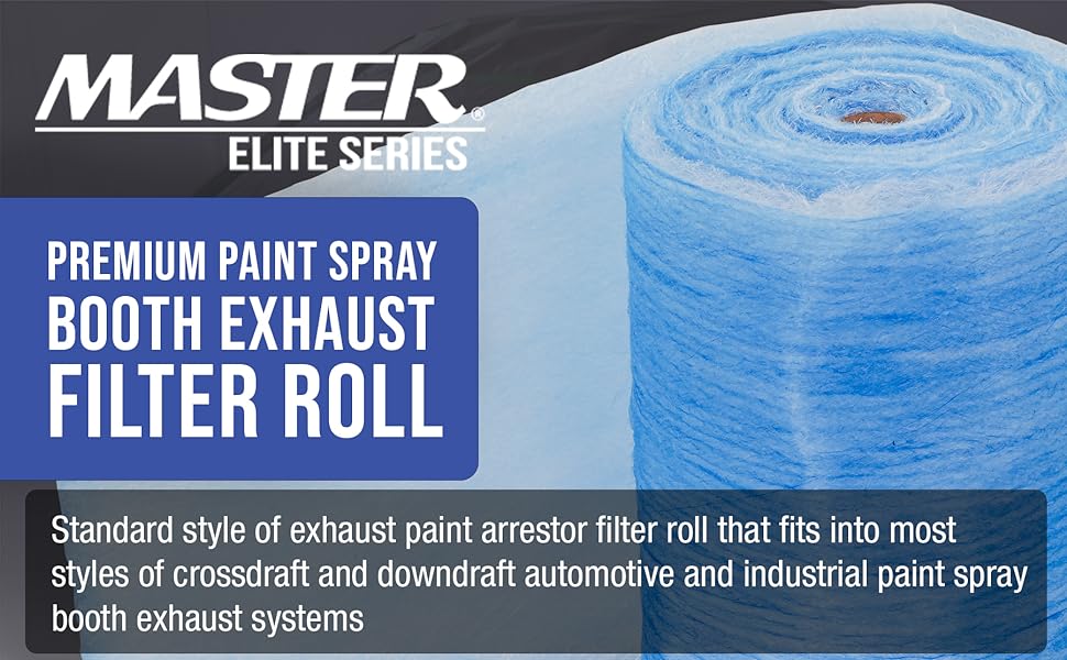 Master Elite Premium Paint Spray Booth Exhaust Filter Rolls Exhaust Paint Arrestor