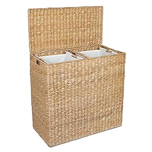 hamper, laundry hamper, clothes hamper, seagrass hamper, wicker hamper, wicker clothes hamper