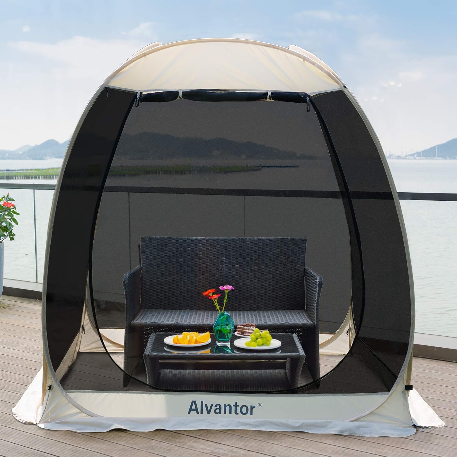 Alvantor Screen House Room Camping Tent Outdoor Canopy Pop Up Sun Shad