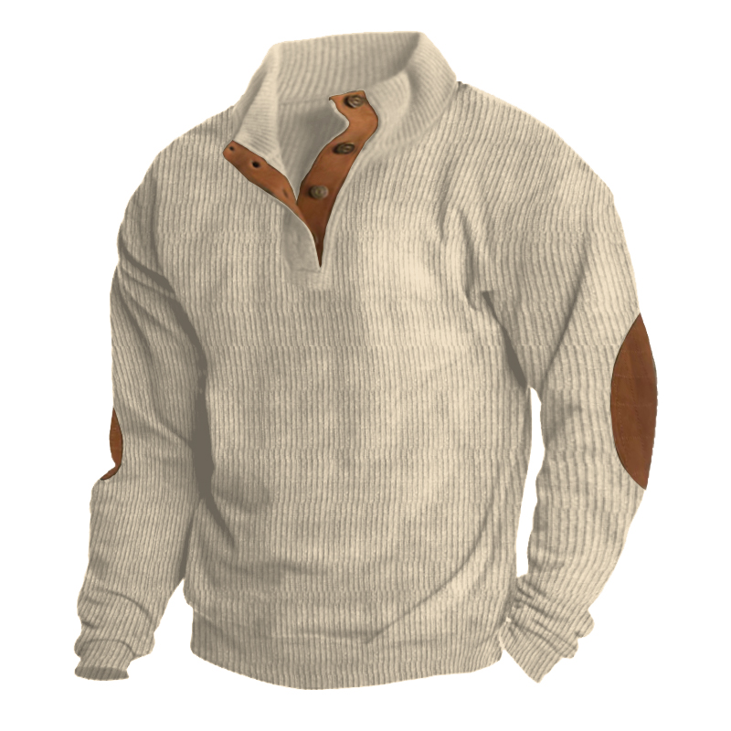 Outdoor Casual Stand Collar Long Sleeve Sweatshirt