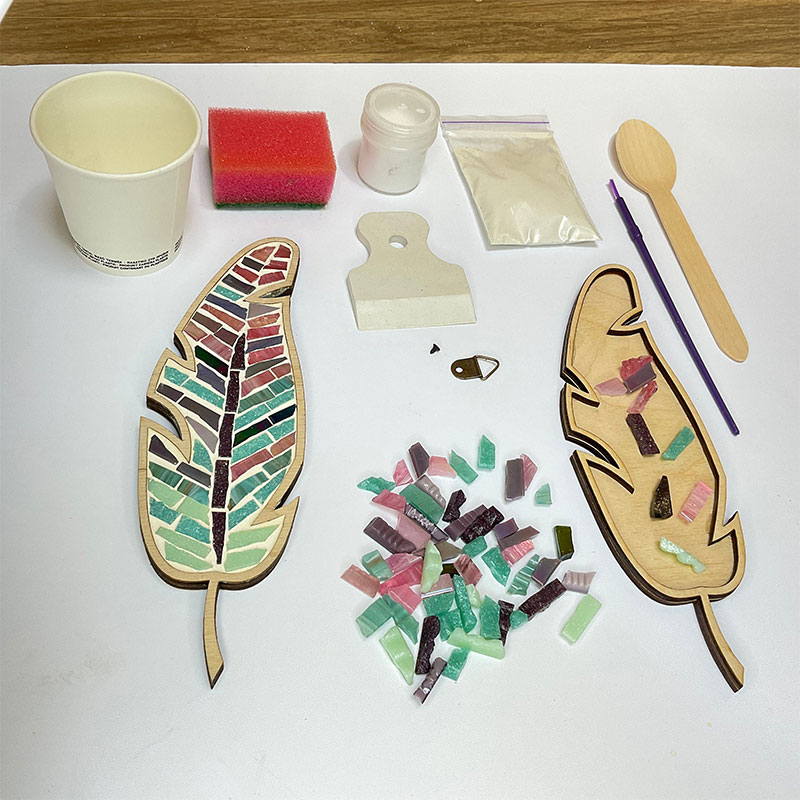 DIY Mosaic Feather Kit