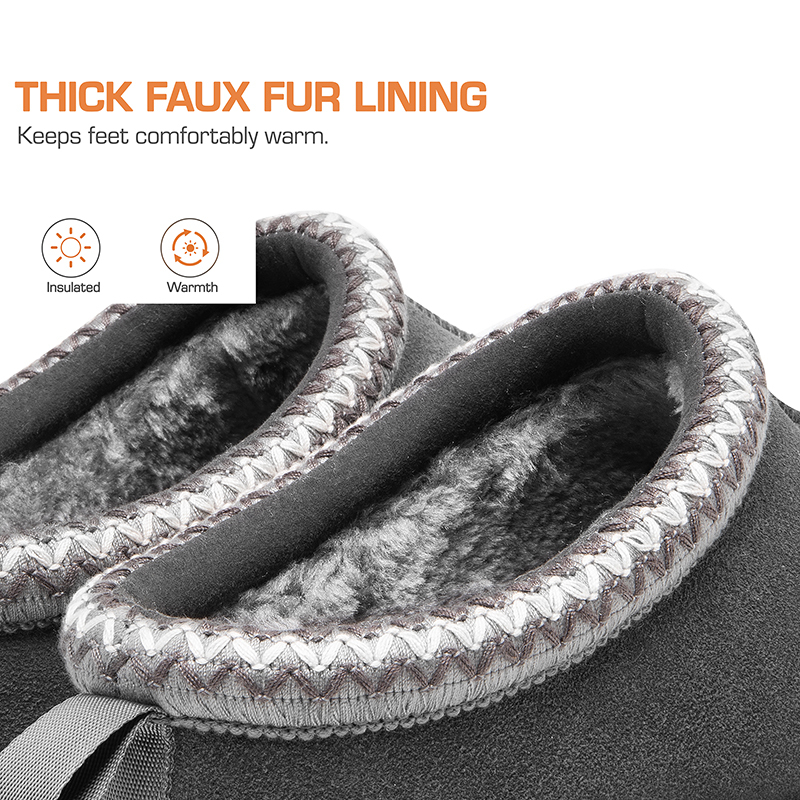Embroidered Trim Cozy Fuzzy Lined Slippers