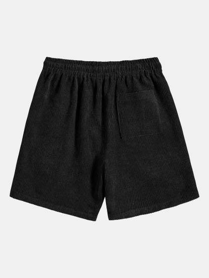 Los Angeles Print Drop Shoulder Oversize T-Shirt & Corduroy Shorts-Mitchell Shoes
