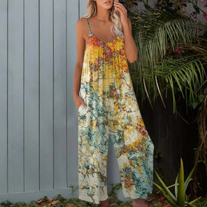 ✨✨Plus Size Women Fashion Wide Leg Suspender Jumpsuit with Pockets Curvy Overalls 【Super Stretchy】【Plus Size S-5XL】