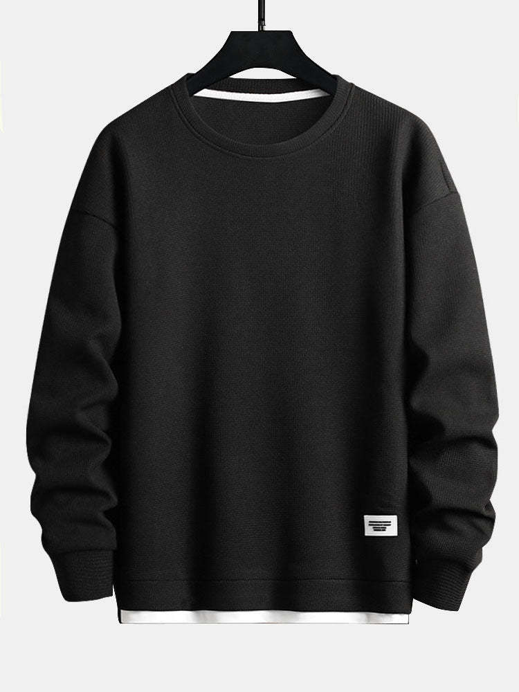 Two Layer Waffle Sweatshirt-Mitchell Shoes