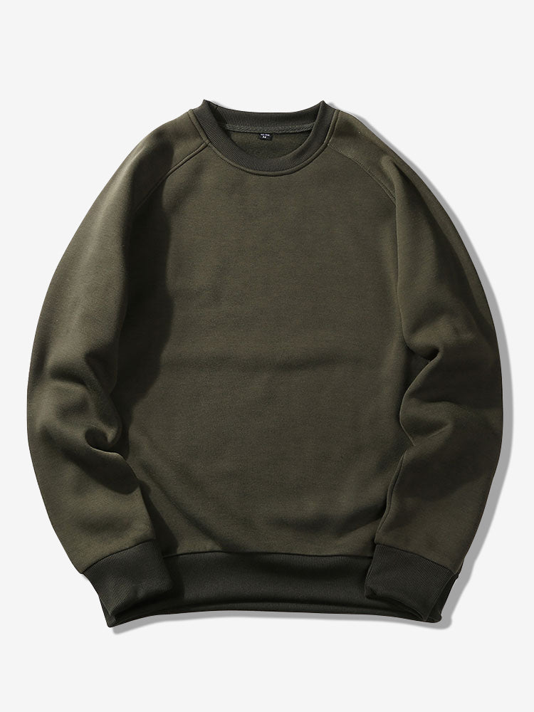 Basic Crew Neck Sweatshirt & Jogger Pants-Mitchell Shoes