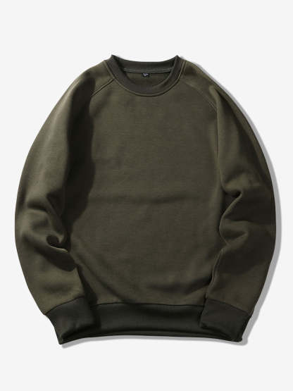 Basic Crew Neck Sweatshirt & Jogger Pants-Mitchell Shoes