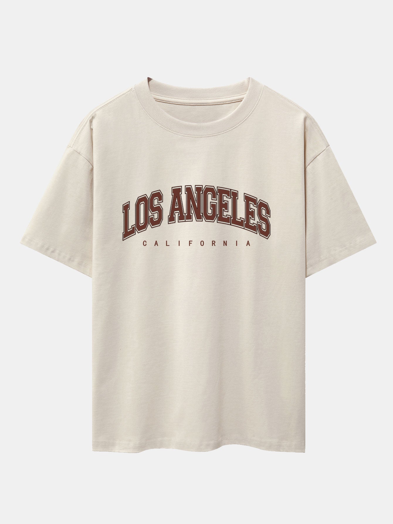 Los Angeles Print Heavy Weight Oversize T-Shirt & Loose Fit Corduroy Cargo Pants-Mitchell Shoes