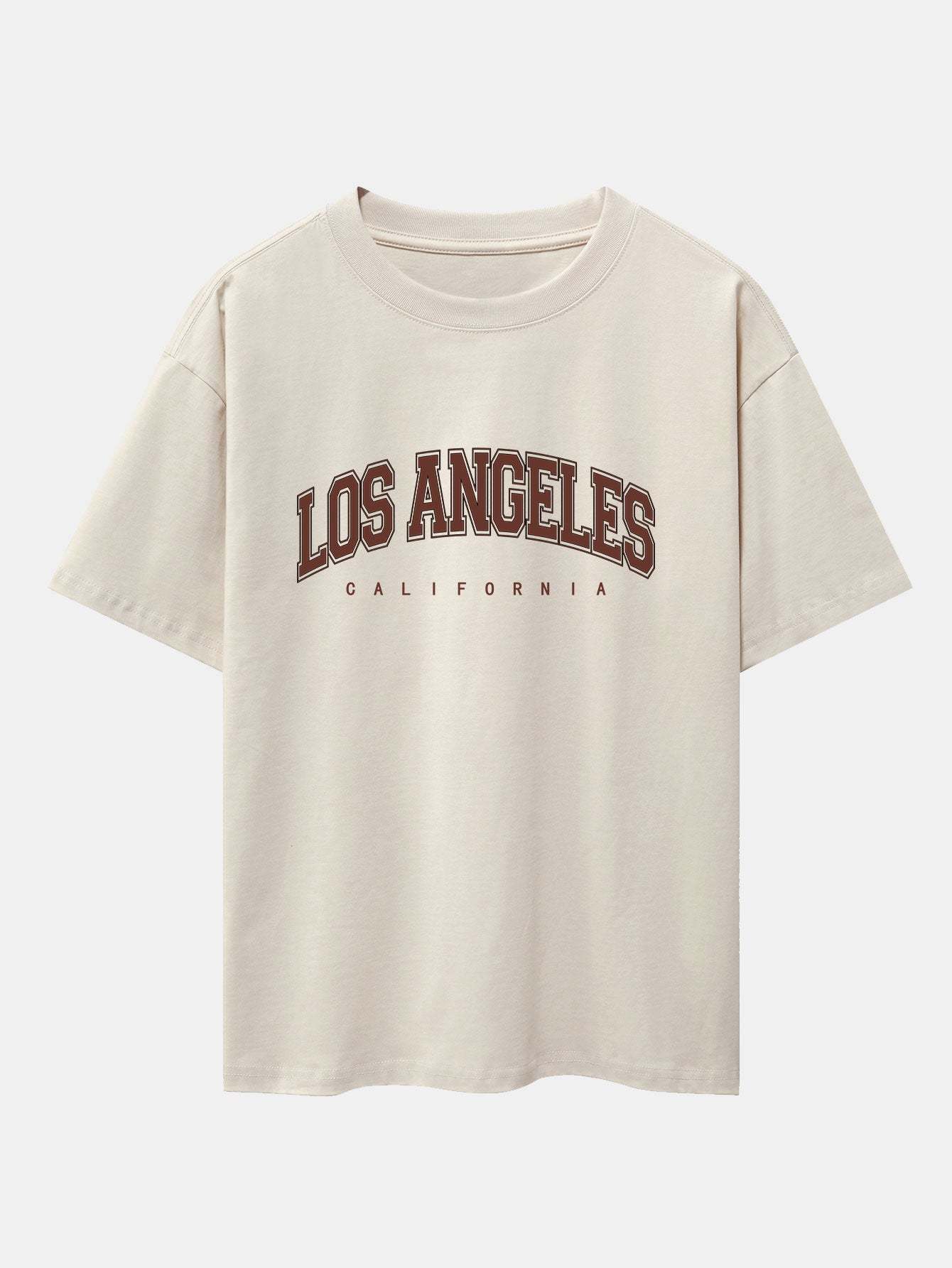 Los Angeles Print Heavy Weight Oversize T-Shirt & Loose Fit Corduroy Cargo Pants-Mitchell Shoes