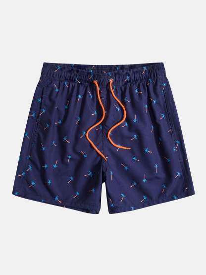 Palm Tree Print T-Shirt & Swim Shorts-Mitchell Shoes