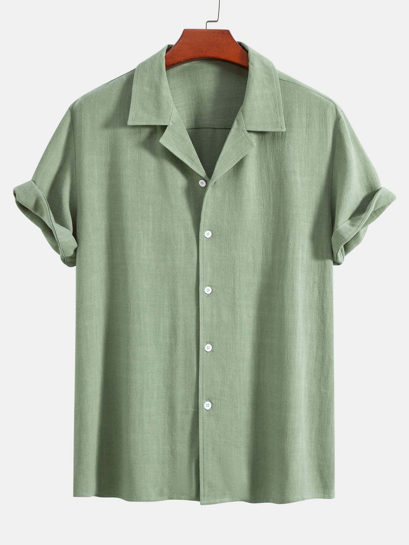 Linen Rayon Blend Cuban Shirt-Mitchell Shoes