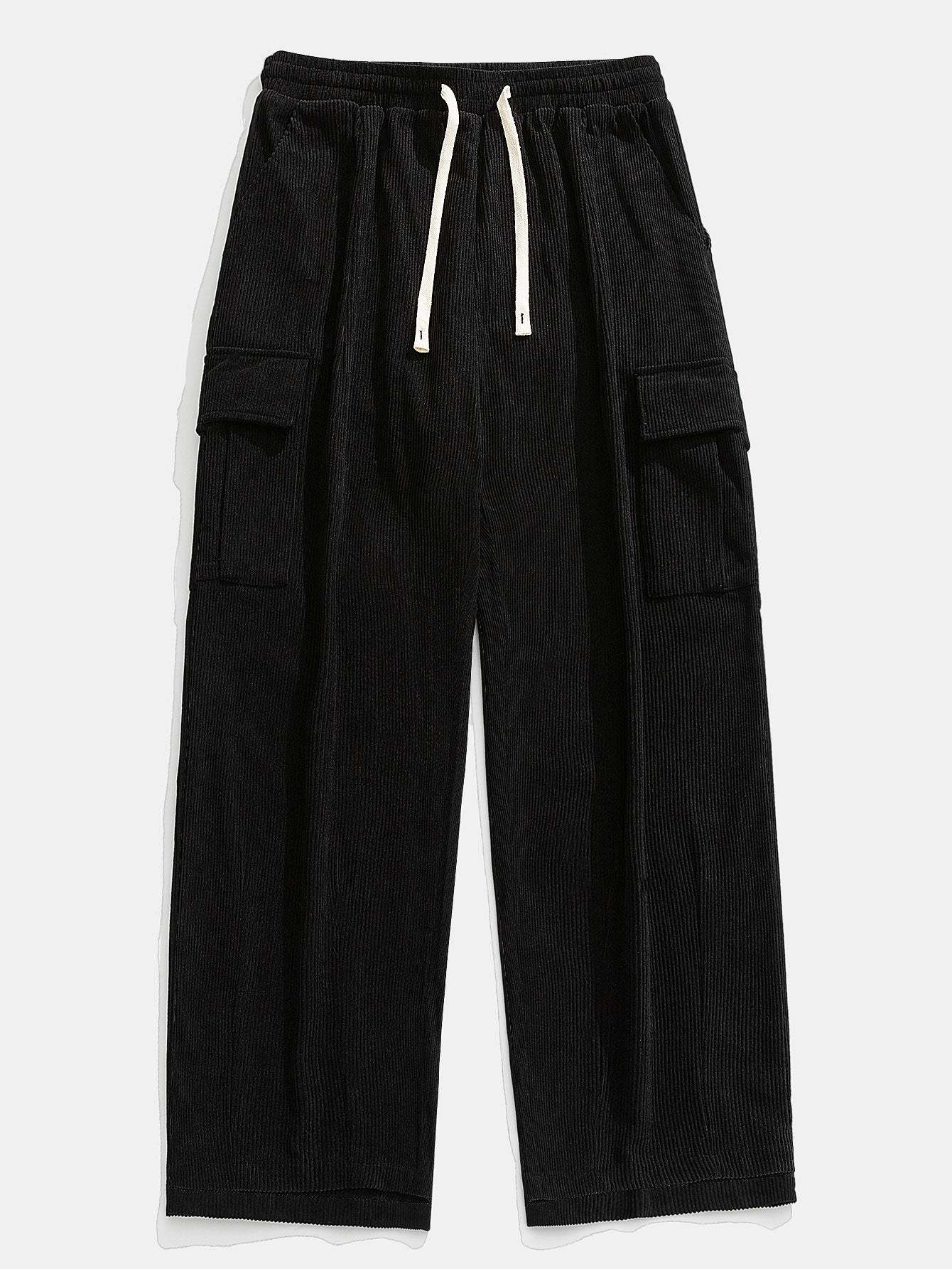 Los Angeles Print Heavy Weight Oversize T-Shirt & Loose Fit Corduroy Cargo Pants-Mitchell Shoes