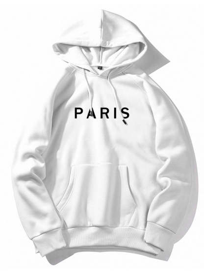 Paris Print Raglan Hoodie-Mitchell Shoes