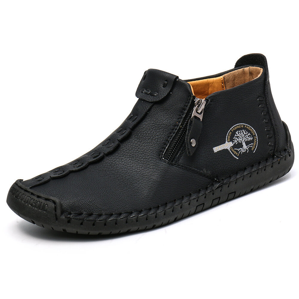 Men's Hand Sewn Zipper Martin Boots