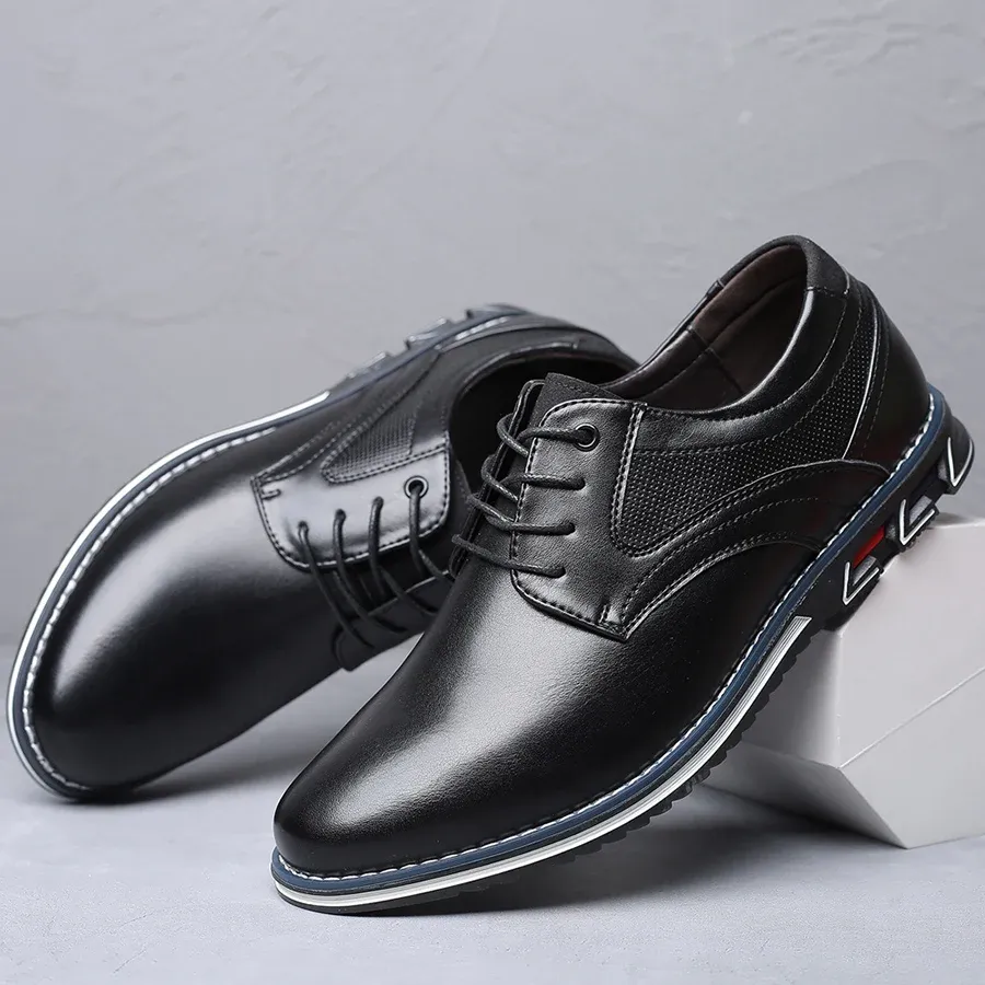 Men's Breathable Oxford Lisse Orthopedic Dress Shoe
