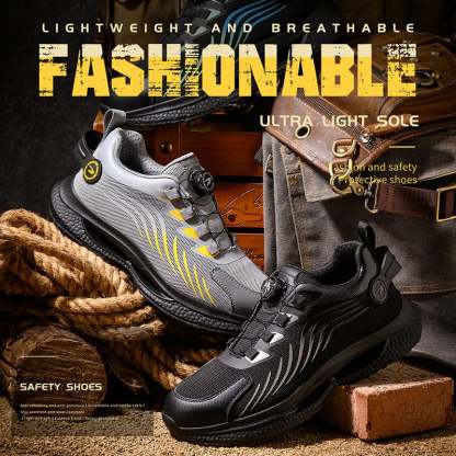 ⛑️Men's Smash and Stab Resistant Work Safety Shoes