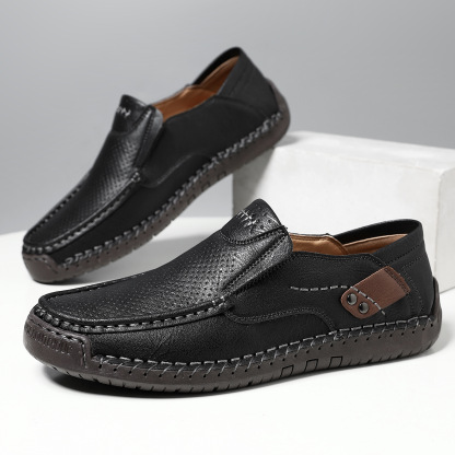 Men's Handmade Cutout Loafers