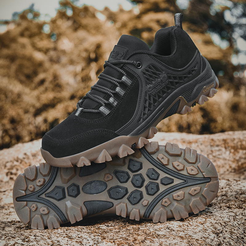 Men's Non-slip Thick Bottom Leather Sneakers