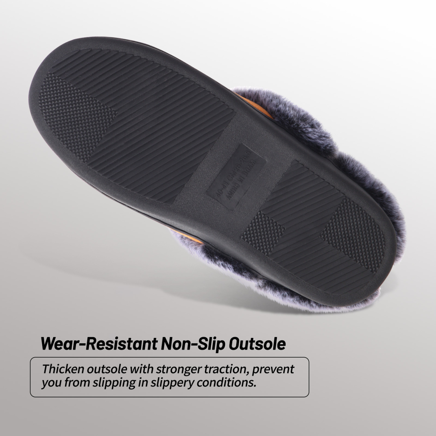 Men's winter warm velvet non-slip cotton shoes