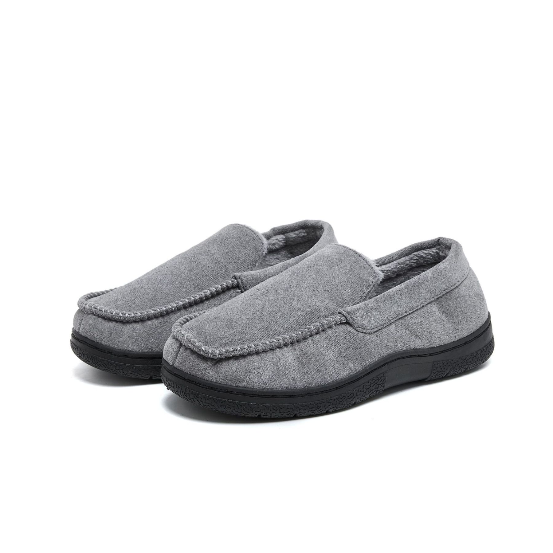 Men's Wide Toe Winter Padded Non-Slip Loafers