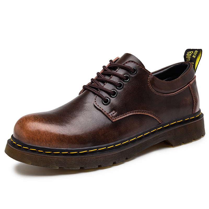 Mitchell Shoes Men’s Low-Top Slip-Resistant Leather Work Shoes
