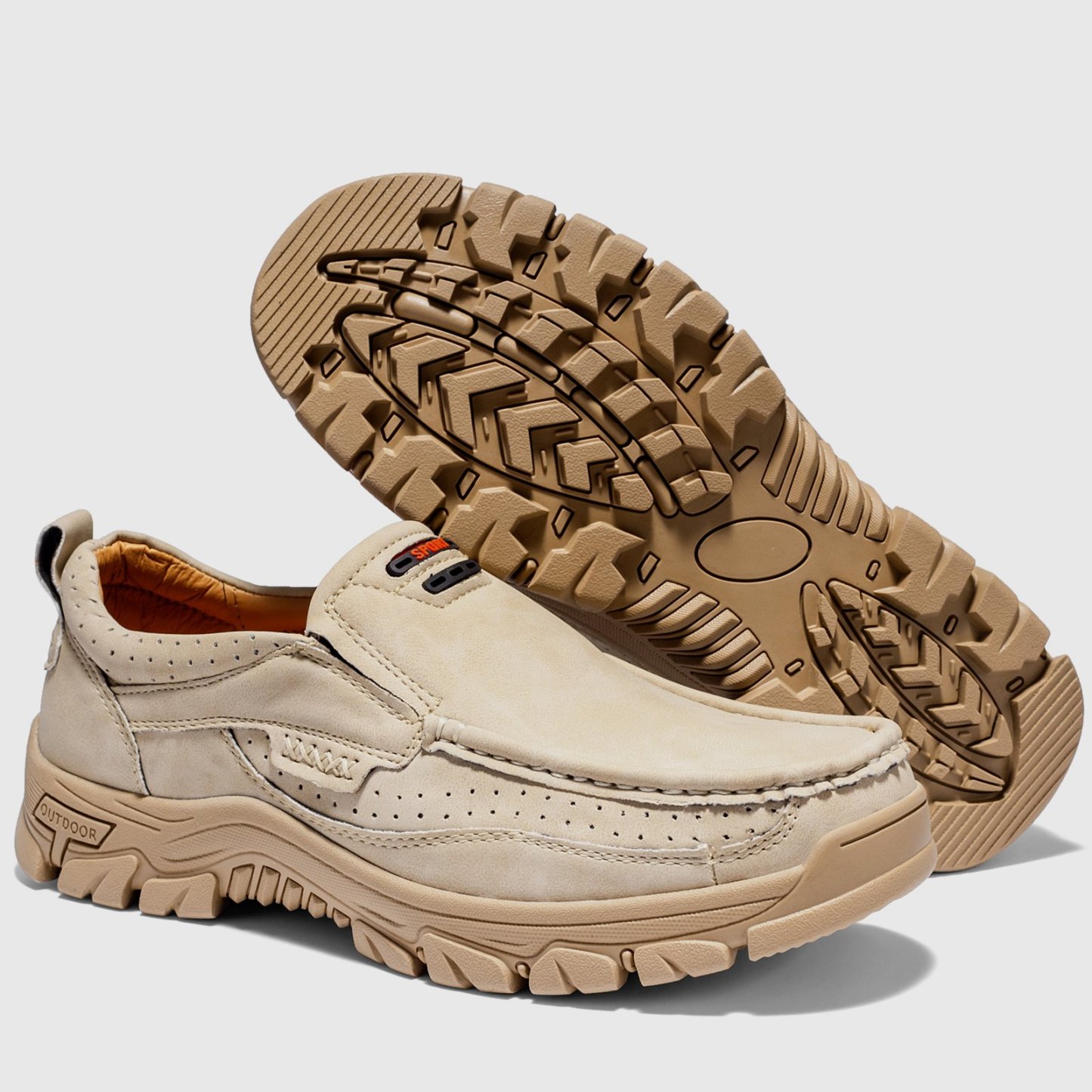 2024 Men's Non-slip Walking Leather Lightweight Breathable Casual Loafers