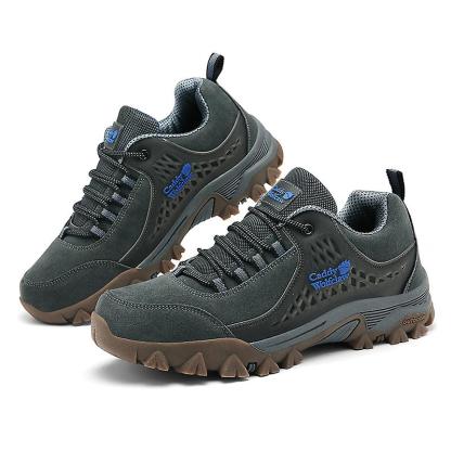 Men's Non-slip Thick Bottom Leather Sneakers