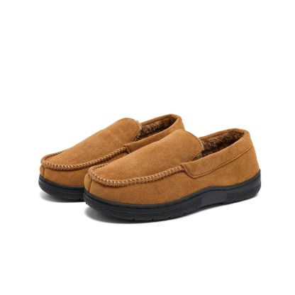 Men's Wide Toe Winter Padded Non-Slip Loafers