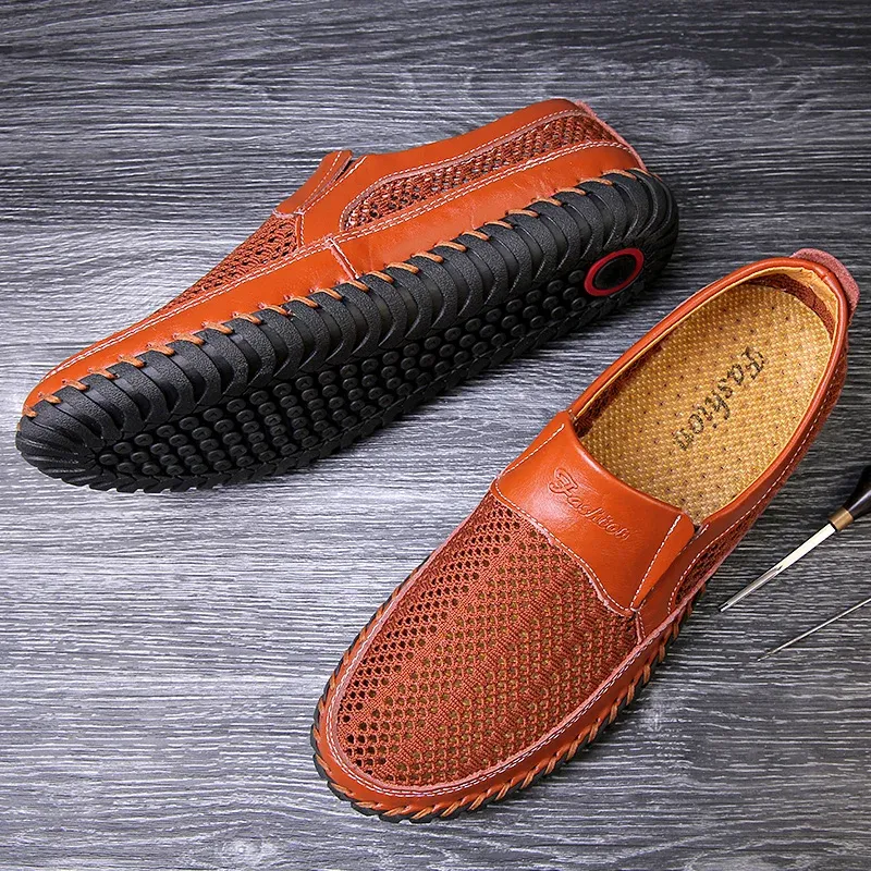 Men's Casual Outdoor Mesh Moccasins Driving Shoes
