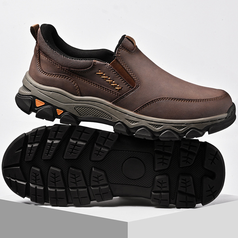 Men‘s Classic Outdoor Slip On Casual Leather Loafers