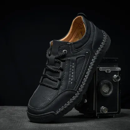 Men's Leather Casual Outdoor Hiking Sneakers